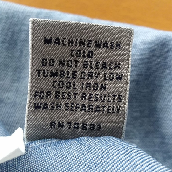 AKS for Nordstrom Tencel Lyocell Button Up Denim Look Coat M Blue Pockets AmyKSu - Picture 5 of 16